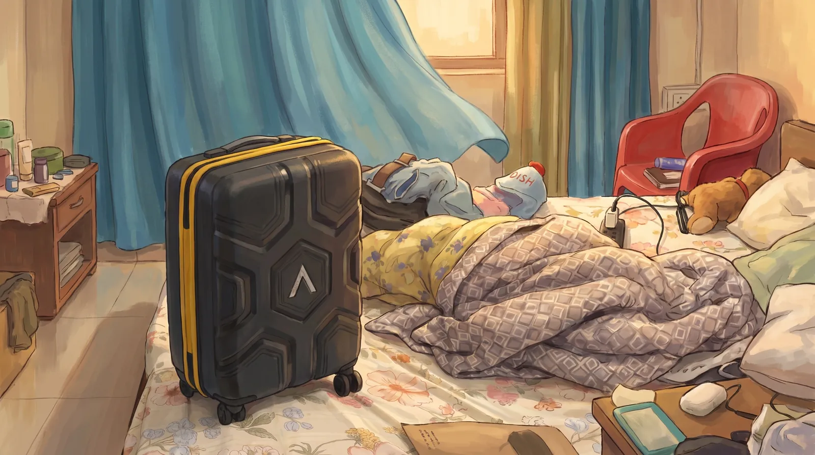 Aug 2026 · a packed suitcase, a heavy heart
