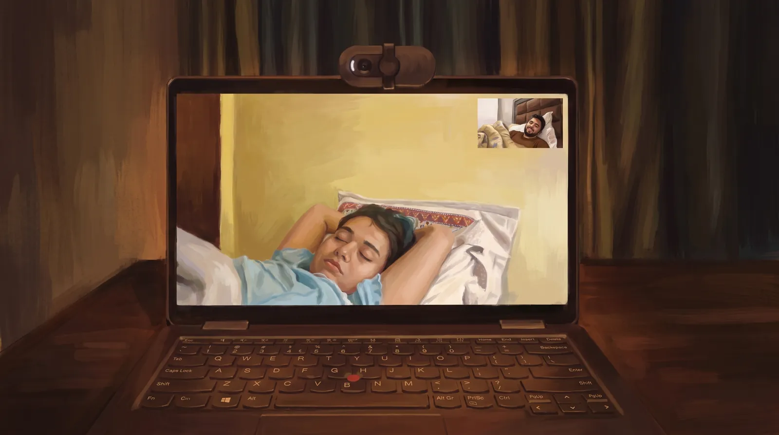 goodnights through a screen